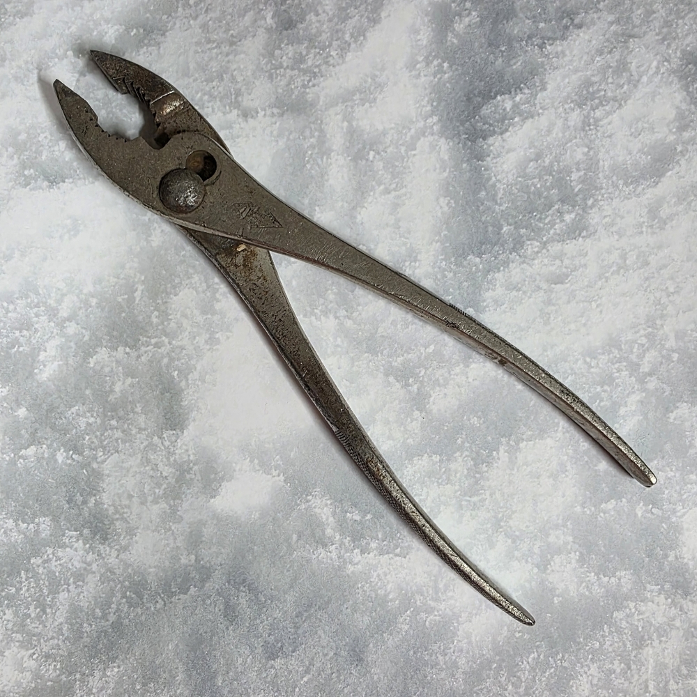 Vintage Merit USA Slip Joint Pliers 10" Forged Steel Tool